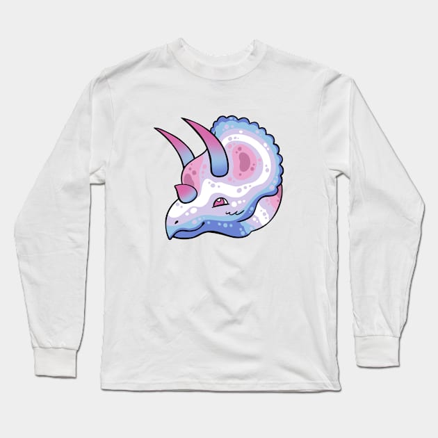 Pride Dinosaurs: Bigender Long Sleeve T-Shirt by Pinkazoid